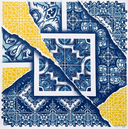 Sérigraphie d'art urbain contemporain